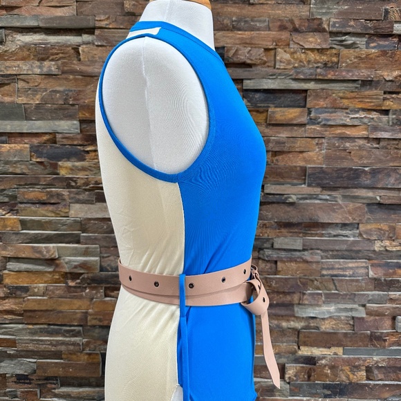 Marni Color-block Blue Beige Tunic Dress Size 40 Made in Italy - Picture 9 of 16